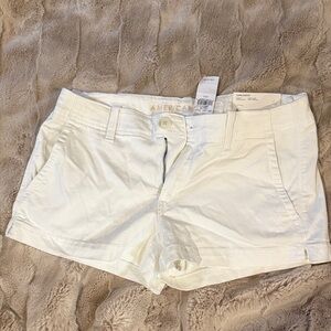 American Eagle Outfitters Women's Cream Jean Shorts
